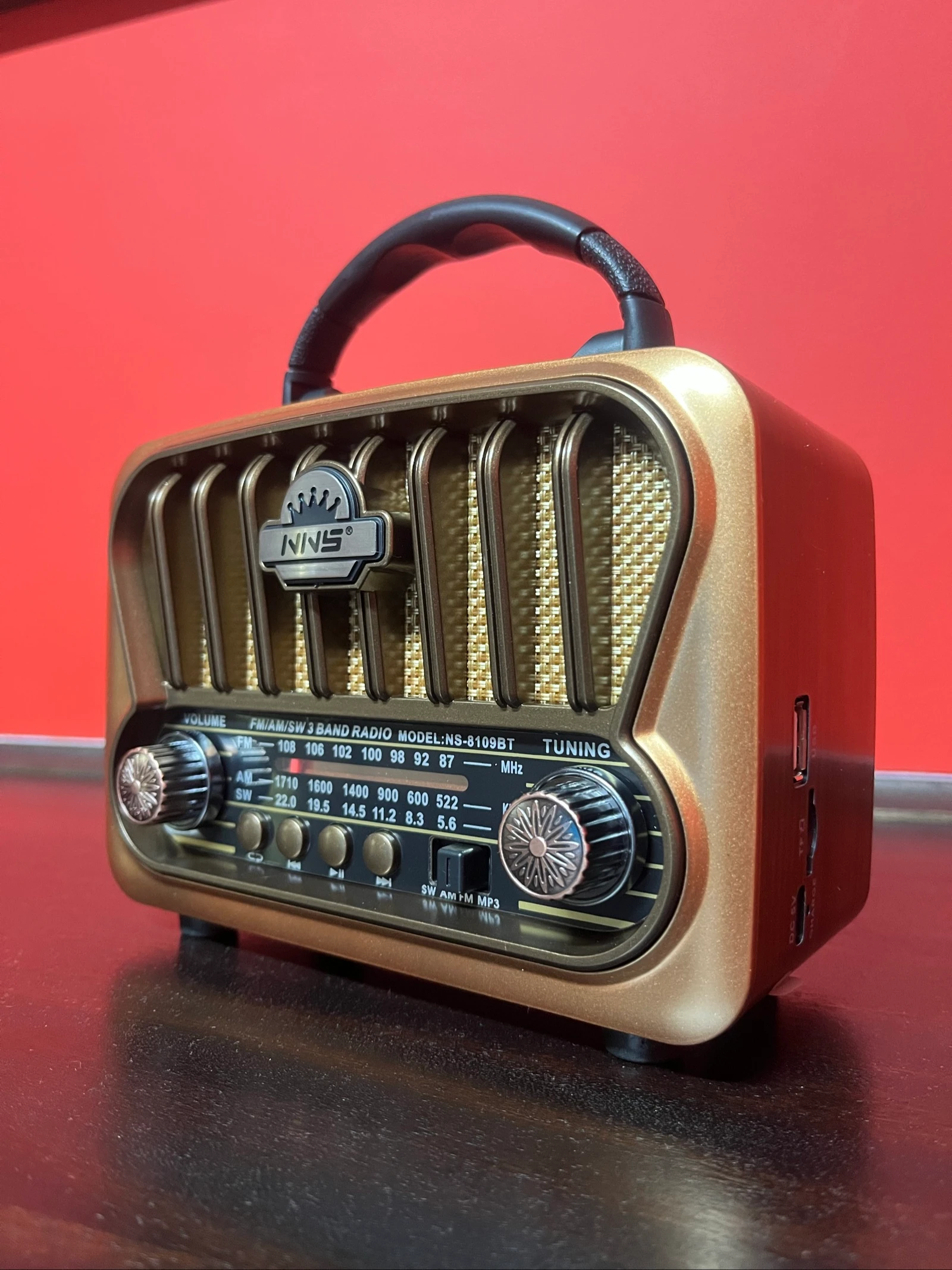 Rádio a bateria e pilhas imitar antigo 